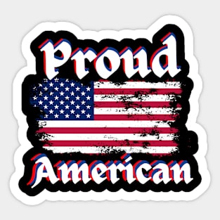 Proud American Presidential Election 2024 Patriotic Citizen Politics Sticker